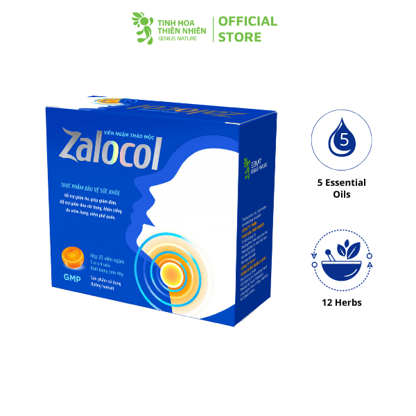 Combo 3 Zalocol Herbal Lozenges (Box 20 Lozenges) using Isomalt sugar