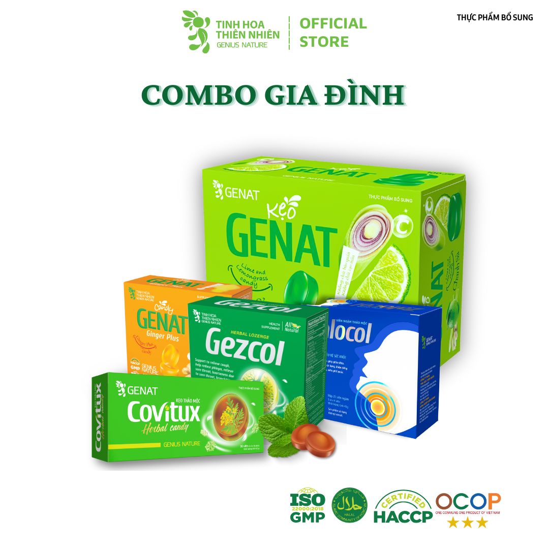 Combo Gia Đình - 5 loại kẹo thảo mộc Tinh Hoa Thiên Nhiên