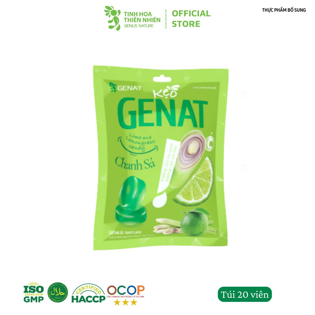 Kẹo ngậm Chanh Sả (Túi 20 viên)