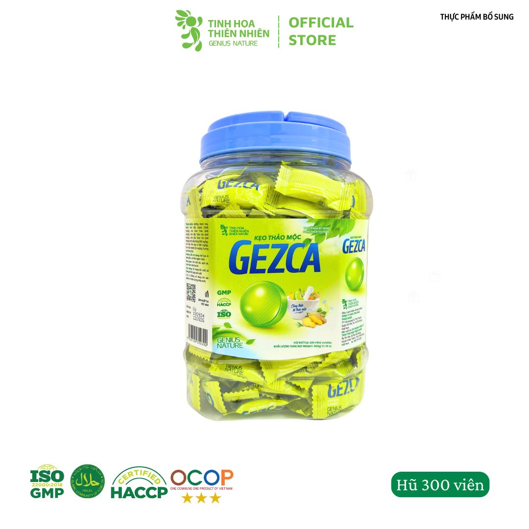 Kẹo thảo mộc Gezca (Hủ 300 viên)