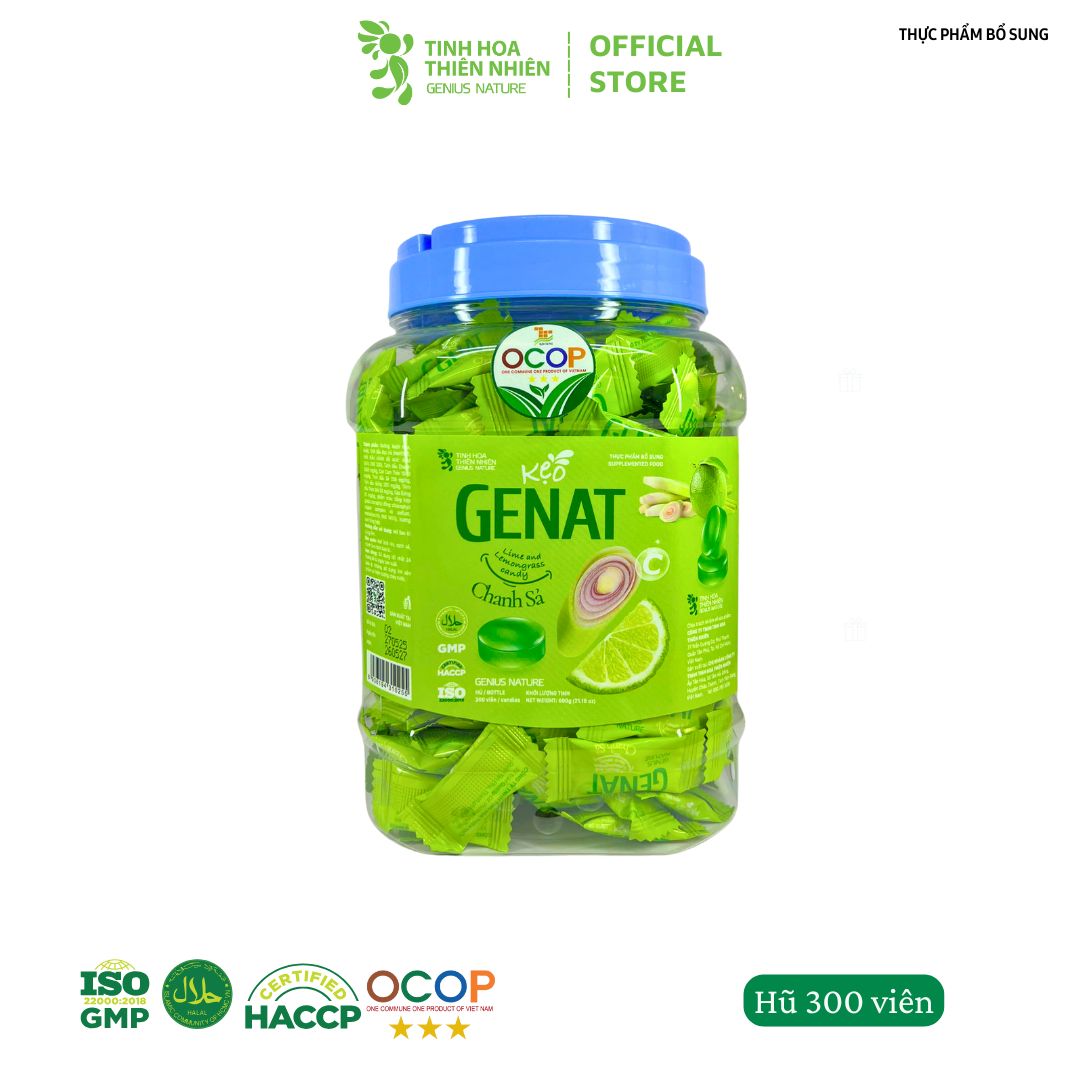 Kẹo ngậm Chanh Sả (Hủ 300 viên)